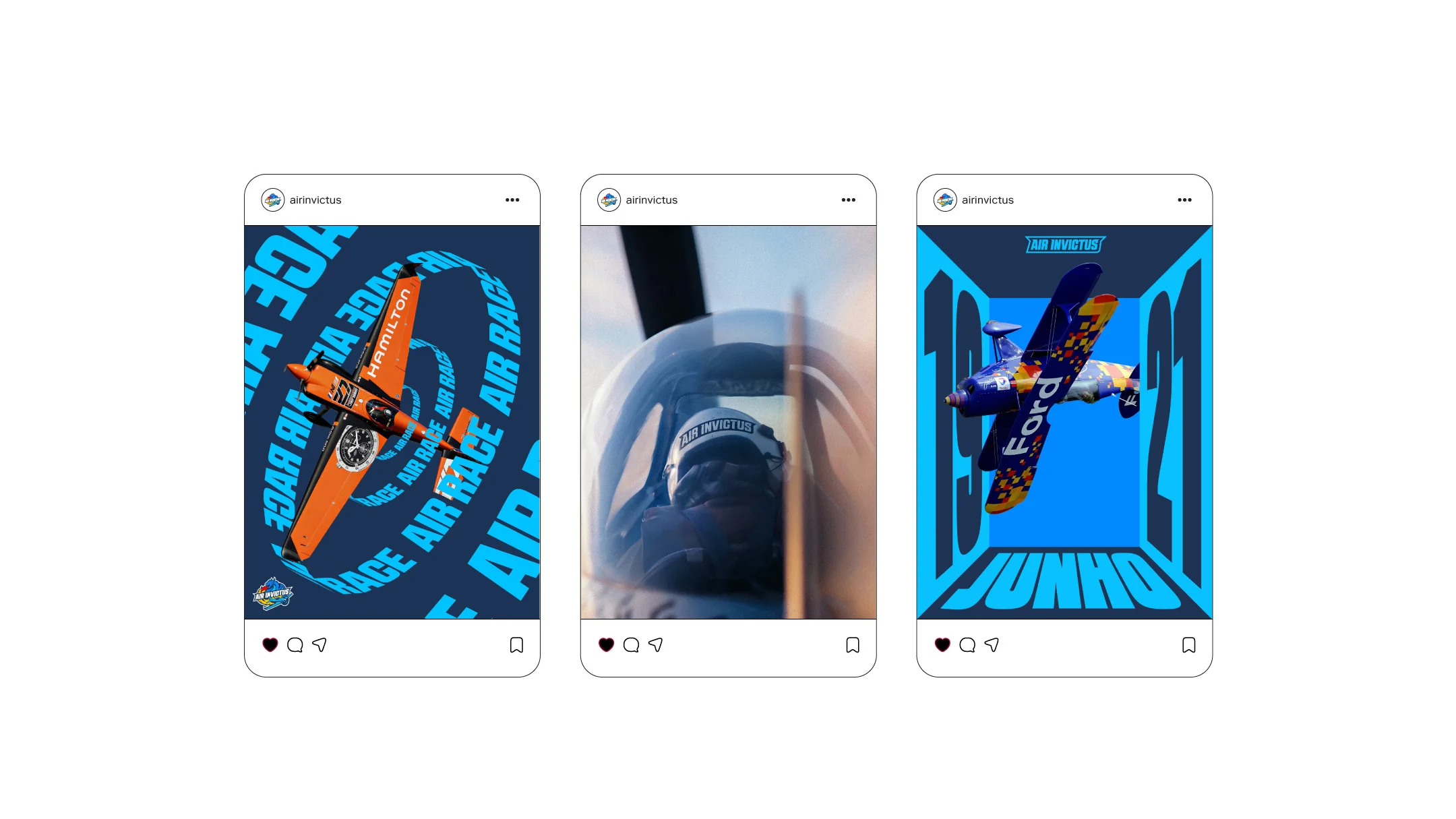 Projeto Air Invictus da Nhdesign: Adaptação da identidade para conteúdos digitais