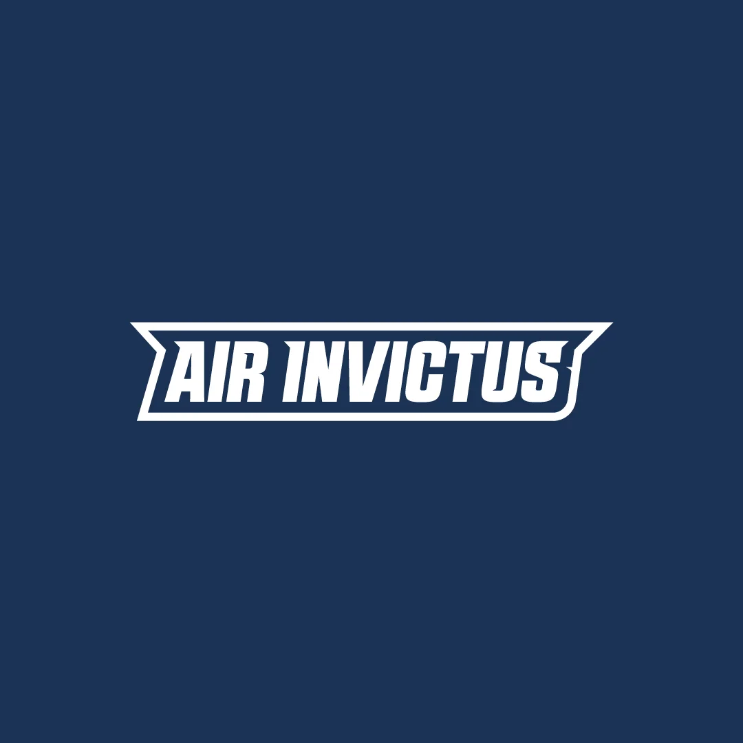 Projeto Air Invictus da Nhdesign: Versão simplificada da identidade visual