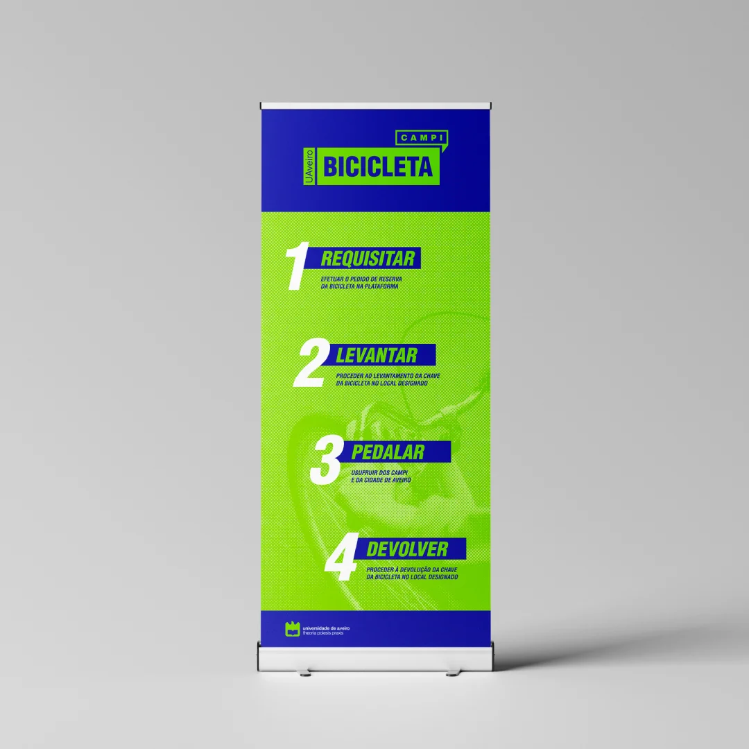 Projeto Campi da Nhdesign: Roll-up informativo com design da campi.