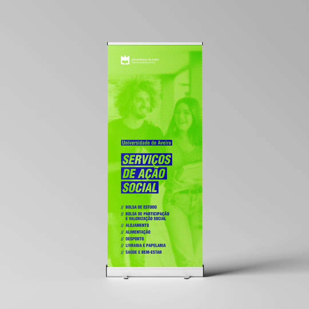 Projeto Campi da Nhdesign: Roll-up informativo com design da campi.