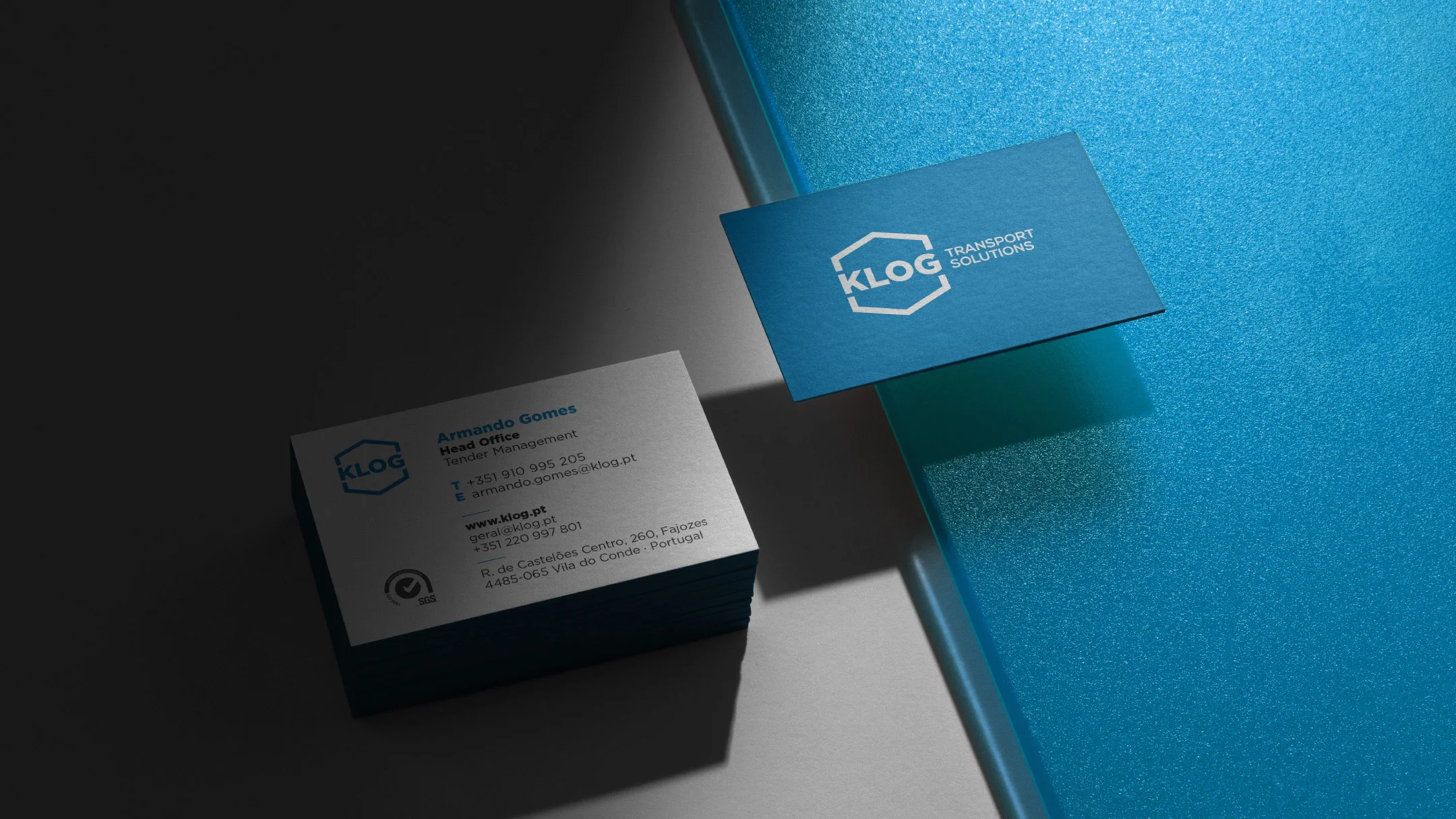 Nhdesign project KLOG Transport Solutions: Business Card
