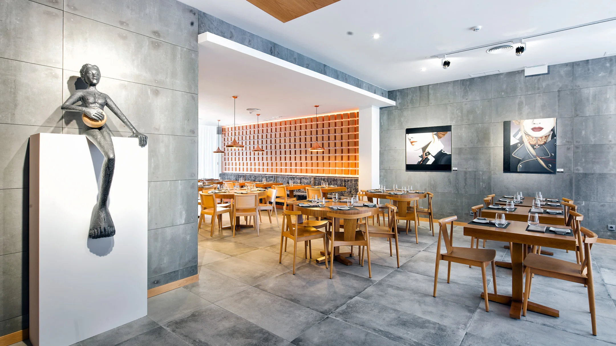 Nhdesign project Matsuri: Matsuri interior with minimalist design and details inspired by Japanese aesthetics, creating a warm and sophisticated atmosphere