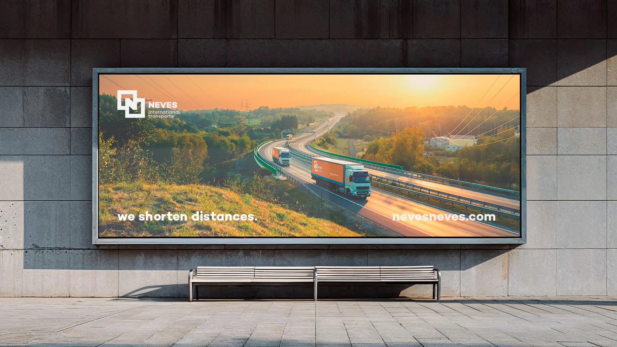 Projeto Neves International Transports da Nhdesign: Outdoor da Neves