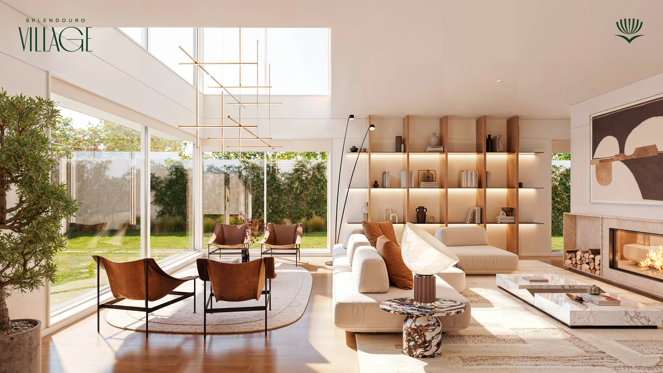 Projeto Splendouro Village da Nhdesign: Render 3D de uma casa do Splendouro Village