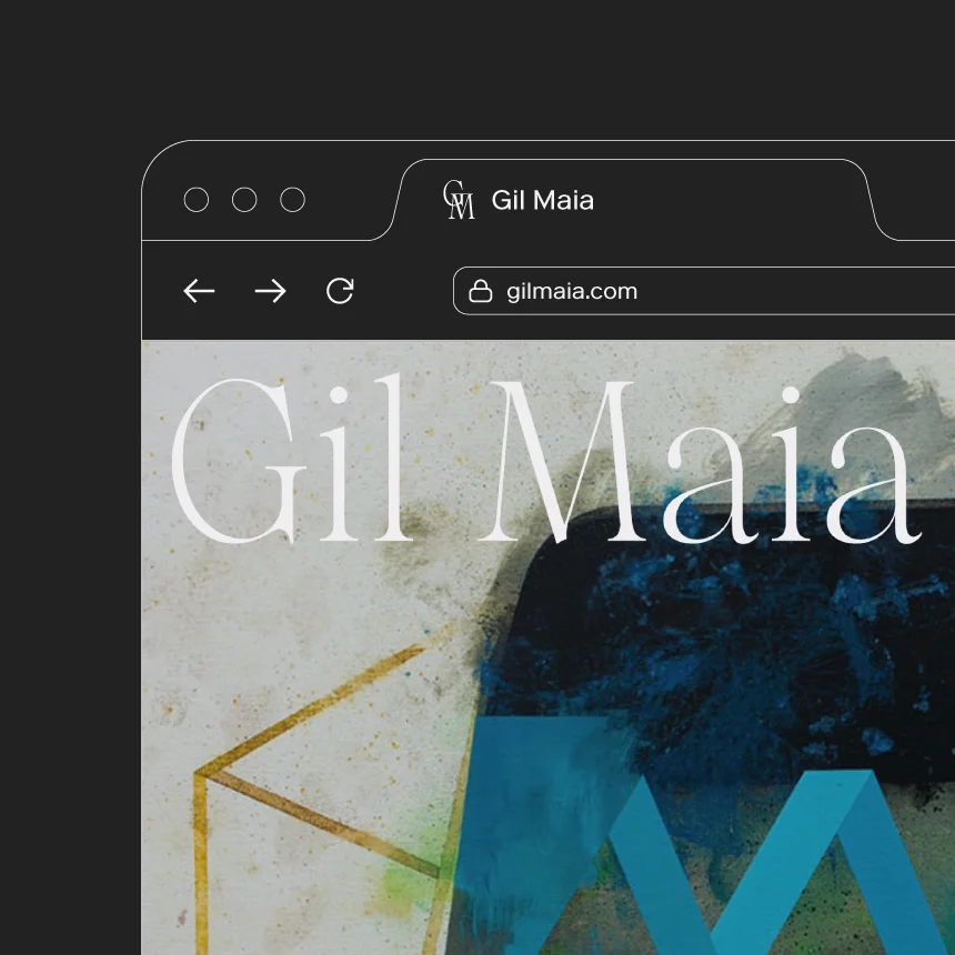 Projeto Gil Maia da Nhdesign: Logotipo de tamanho reduzido