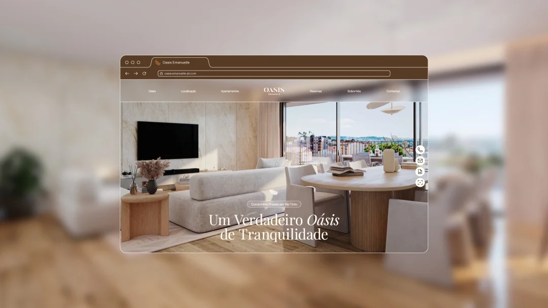 O website do Oasis Emanuelle é a porta de entrada para a descoberta deste refúgio exclusivo, onde a miragem se torna realidade., Nhdesign