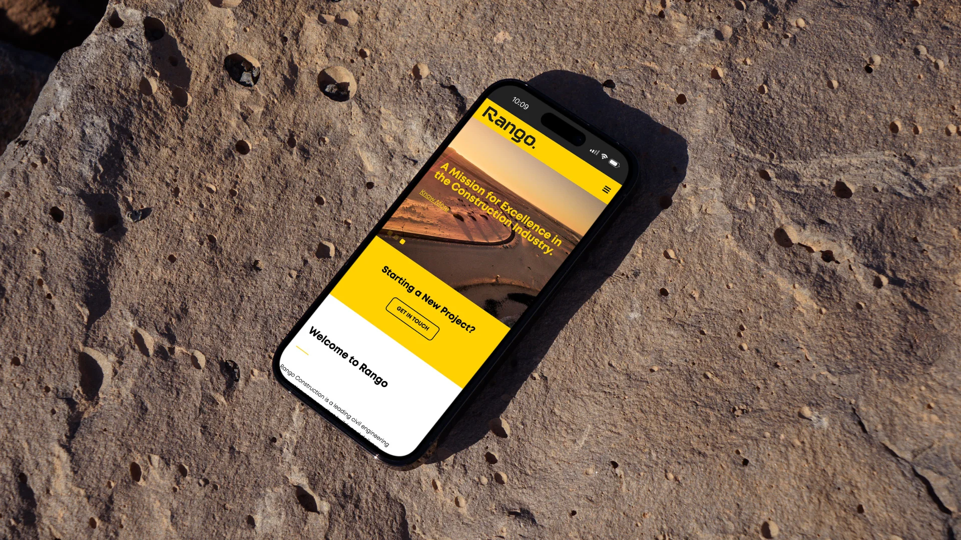 Projeto Rango da Nhdesign: Site adaptado para telemóvel