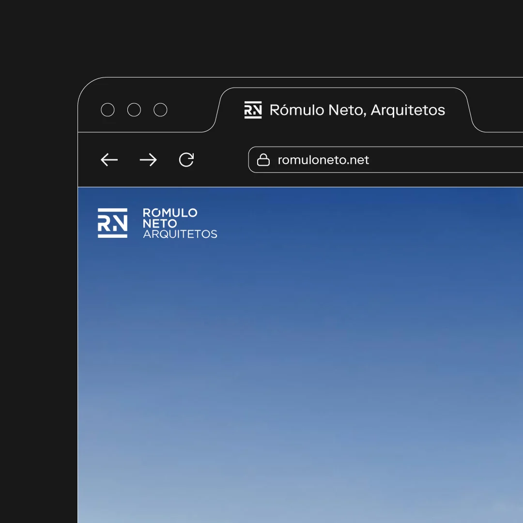 Projeto Rómulo Neto, Arquitetos da Nhdesign: Logotipo de tamanho reduzido