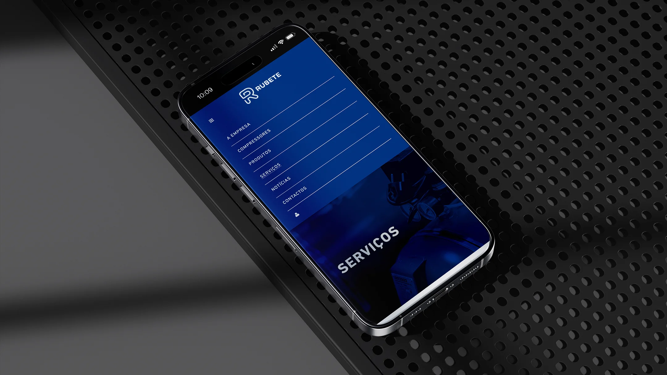 Projeto Rubete da Nhdesign: Site adaptado para telemóvel
