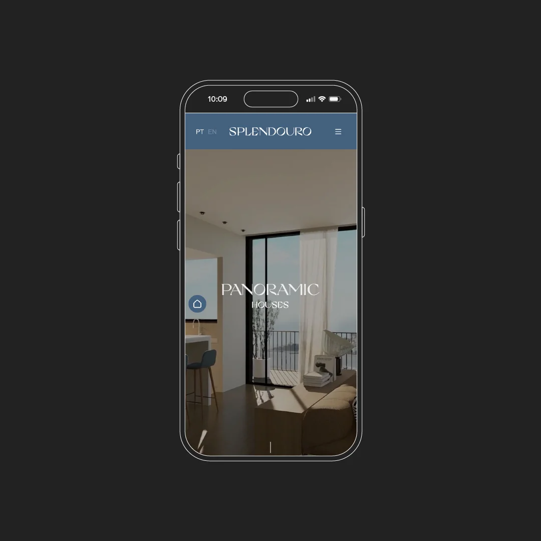 Nhdesign project Splendouro: Responsive website on mobile